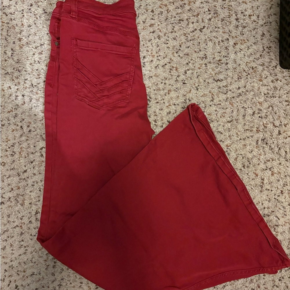 Red Shyanne bell bottoms
